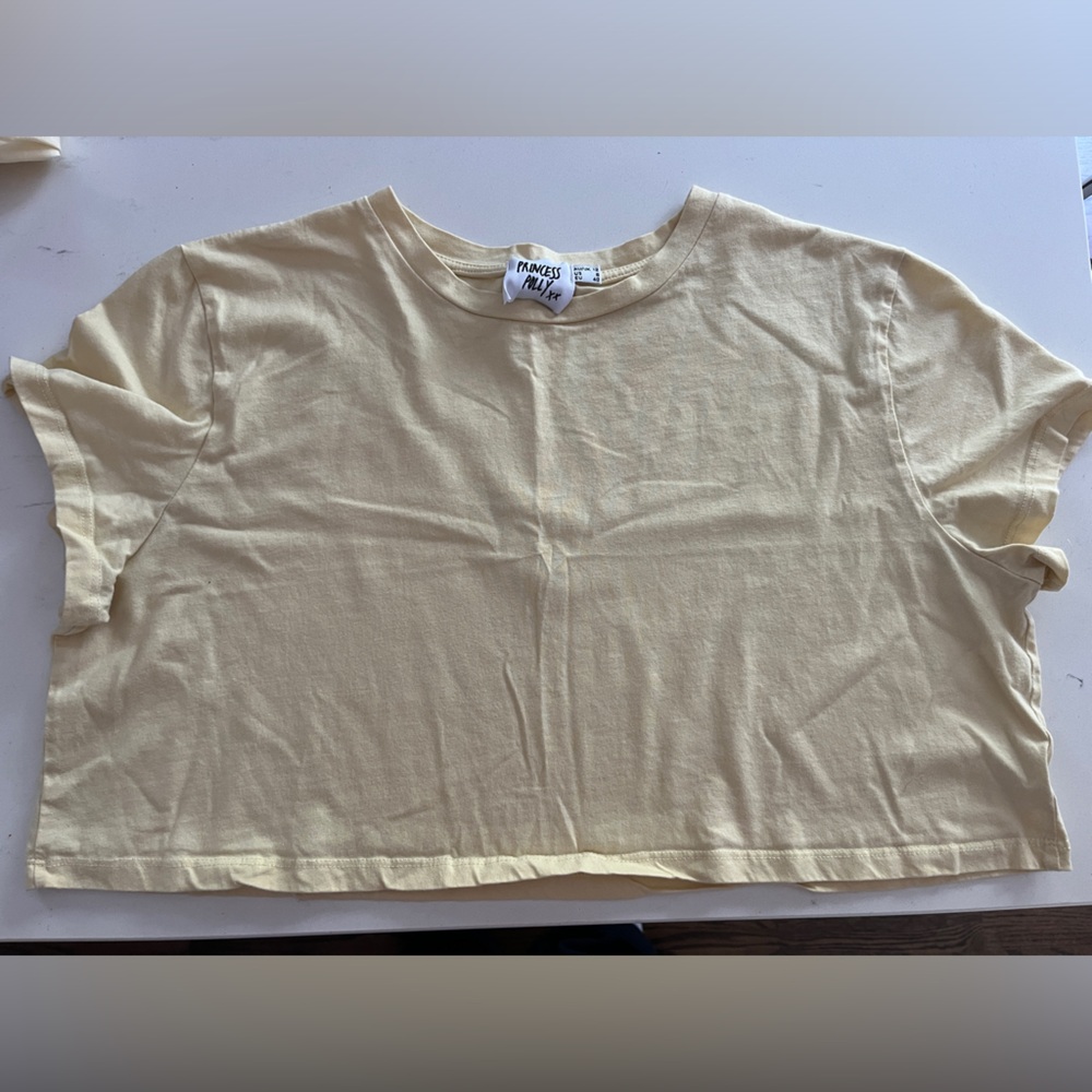 Princess Polly Yellow Crop Top Shirt